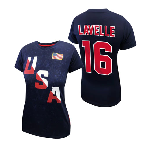 USWNTPA ROSE LAVELLE WOMEN'S DGNL GAME DAY SHIRT