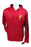 Icon Sports  Men Liverpool Zipper Officially Licensed Soccer light Hoodie Red
