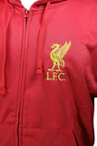 Icon Sports  Men Liverpool Zipper Officially Licensed Soccer light Hoodie Red