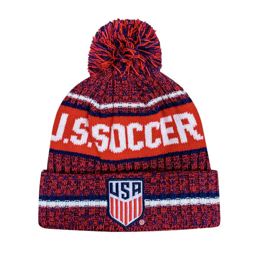 U.S. SOCCER ADULT IDENTITY UNISEX POM BEANIE