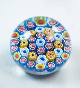 M Design Art Handcraft 3 Type of Murrine Pattern Red Paperweight 03