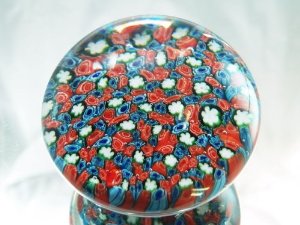 M Design Art Handcraft Rainbow Mix Millefiori Glass Paperweight 05