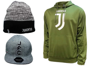 Icon Sports Juventus Soccer Hoodie Beanie Cap 3 Items combo 65-1