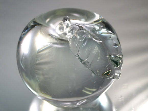 M Design Art Handcraft Glass Abstract Crystal Egg Handmade Glass Pape