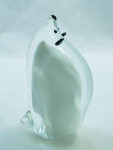 M Design Art Handcraft Glass White Rose Handmade Glass Paperweight