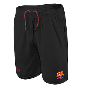 Icon Sports Men's FC Barcelona Officially Licensed Poly Soccer Shorts -11