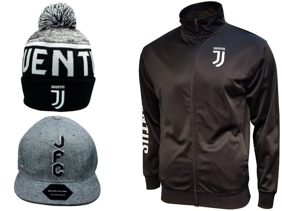 Icon Sports Juventus Soccer Jacket Beanie Cap 3 Items combo 14