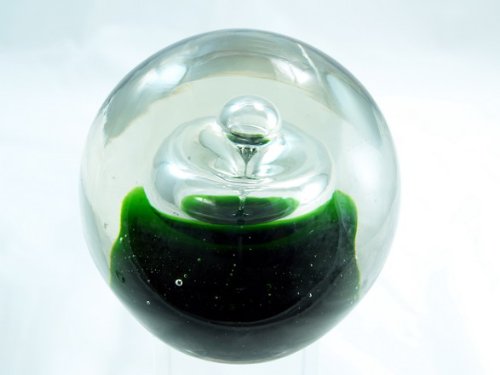 M Design Art Handcraft Glass Green Melon Crystal Handmade Paperweight