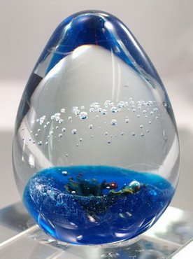M Design Art Handcraft Glass Small Animal Paperweight 02