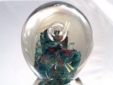 M Design Art Handcraft Glass Magic Bubble Handmade Glass Paperweight 02