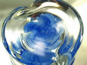 M Design Art Handcraft Glass Sappire Millefiori Sculpture