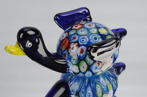 M Design Art Handcraft GlassSmall Brid Red Paperweight