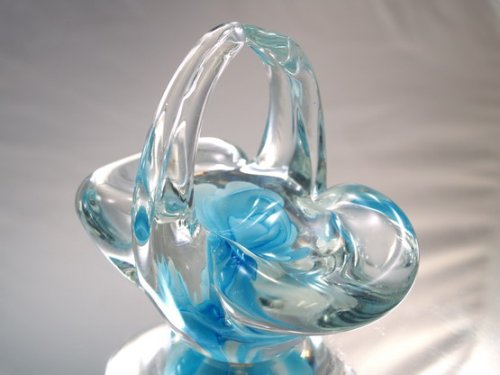 M Design Art Handcraft Glass Bird Magic Bubble Handmade Glass Paperweight