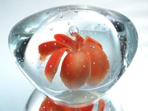 M Design Art Handcraft Glass Butterfly in Crystal Handmade Glass Paperweight