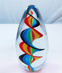 M Design Art Handcraft Magic Bubble X-large Handmade Glass Paperweight