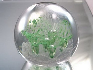 M Design Art Handcraft Glass Random Spiral Handmade Glass Paperweight