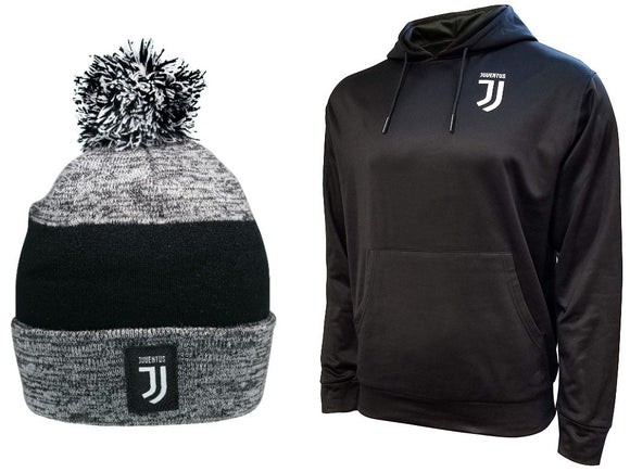 Icon Sports Juventus Soccer Hoodie and Beanie combo 61-4