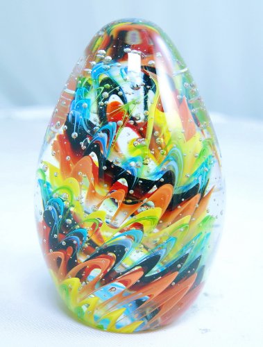 M Design Art Handcraft Colorful Assorted Murrine Paperweight S