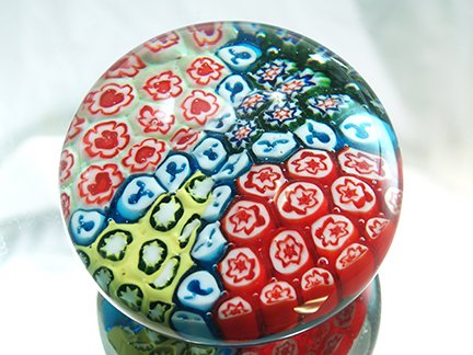 M Design Art Handcraft Glass Millefiori Paperweight 03