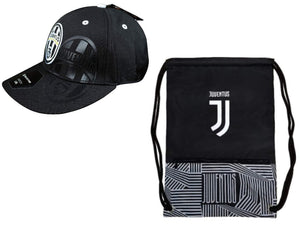 Icon Sports Juventus Official Soccer Cap & Cinch Bag - 01-2