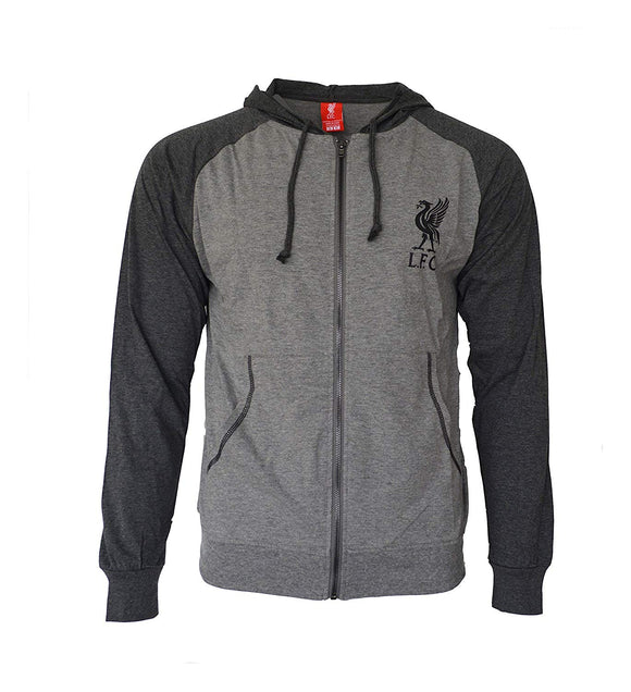 Icon Sports  Men Liverpool Zipper Officially Licensed Soccer Summer Hoodie 001
