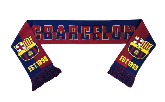 Icon Sports FC Barcelona Officially Licensed Product Soccer Scarf - 1-3