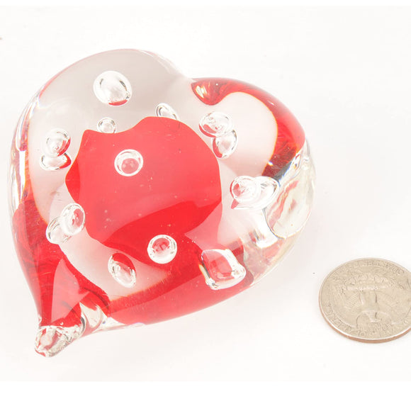 M Design Art Handcraft Glass Rumagic Bubble Handmade Glass Paperweight