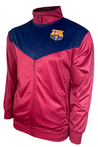 Icon Sports Men FC Barcelona Officially Licensed Zipper Soccer Jacket  002