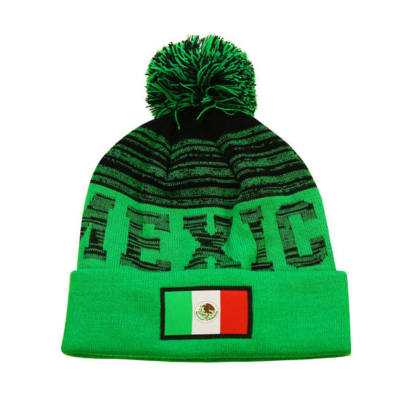 Icon Sports Mexico Adult Winter Soccer Beanie