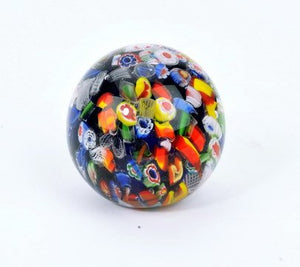M Design Arted Hand Glass Fish with Blue Reef Paperweight 01