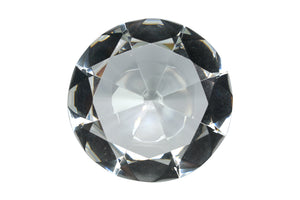 Tripact 100mm (3.93 inch) Clear Diamond Shaped Jewel Crystal Paperweight