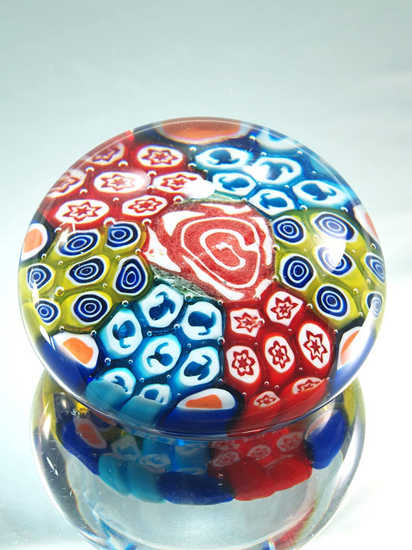 M Design Art Handcraft Glass Millefiori Paperweight 07