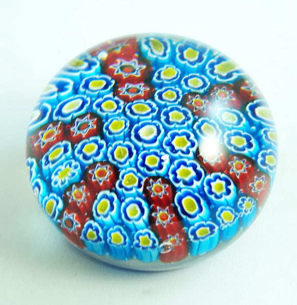 M Design Art Handcraft Rainbow Layer Spiral Wave Glass Paperweight