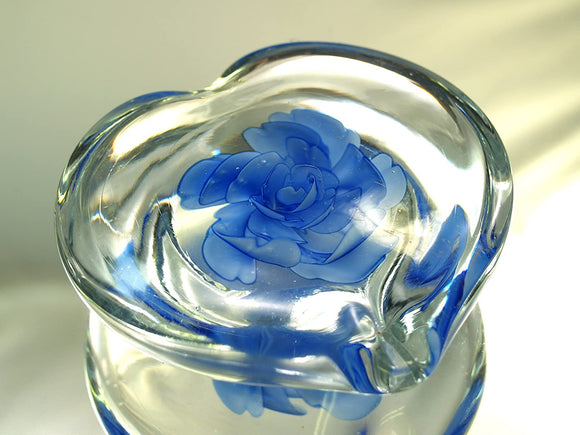 M Design Art Handcraft Glass Sapphire Crystal Handmade Glass Paperweight