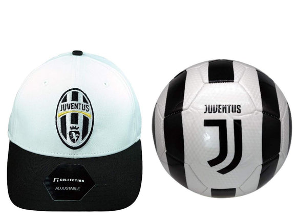 Icon Sports Juventus Official Soccer Cap & Ball Size 5 - 15-3