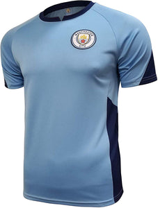 Icon Sports Men Manchester City Officially Licensed Soccer Poly Shirt Jersey -13