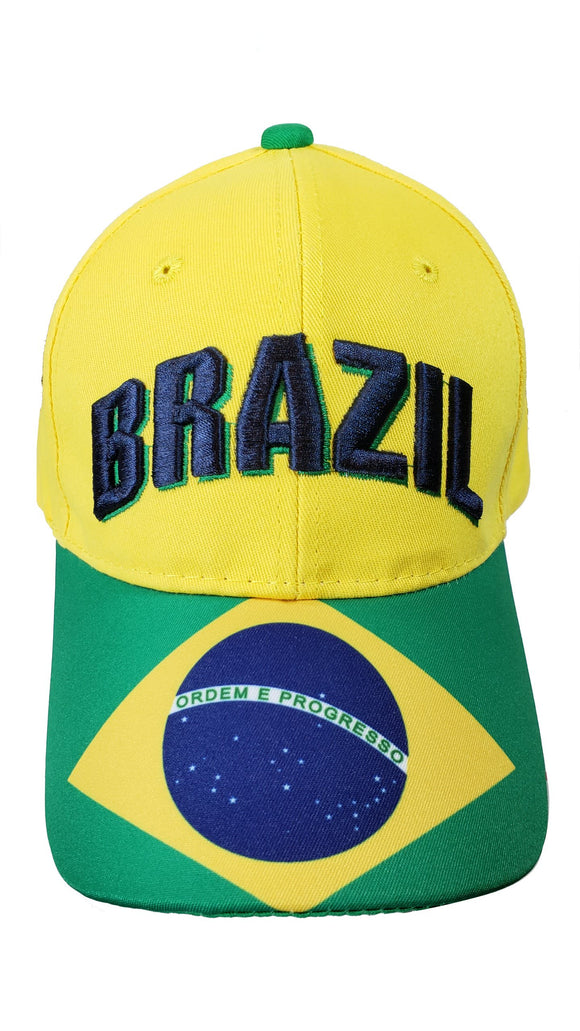 Icon Sports Group 2019 Brazil Cap Hat  Soccer World cup Adults Mens 01-16