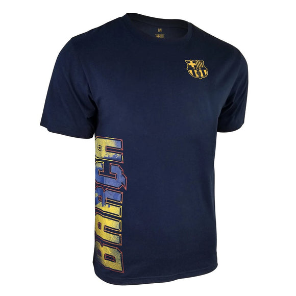 Icon Sports Men FC Barcelona Officially Licensed Soccer T-Shirt Cotton Tee -13