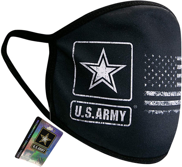 Icon Sports U.S. Army Military Officially Licensed Primary Logo Reusable Face Covering Cloth 01-3