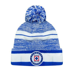 Cruz Azul Unisex Pom Pom Beanie Blue - Youth