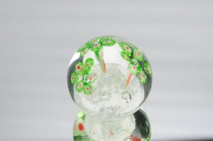 M Design Art Handcraft Glass Handcraft Murrine Over Gold Sand Paperweight