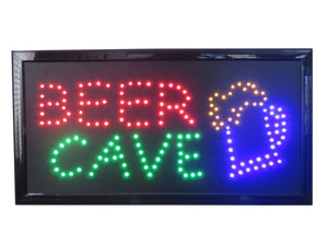 19x10 Neon Sign LED Lighting - 2 Swtiches: Power & Animation for Business Identification by Tripact Inc - Beer Cave