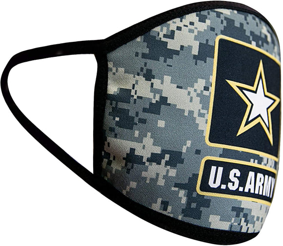 Icon Sports U.S. Army Military Officially Licensed Primary Logo Reusable Face Covering Cloth 01-2