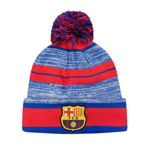 FC Barcelona Unisex Soccer Pom Pom Beanie