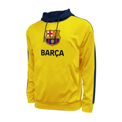 FC BARCELONA SIDE STEP PULLOVER HOODIE - YELLOW