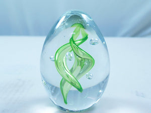 M Design Art Handcraft Handmade Glass Paperweight Huge