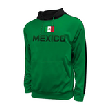 Mexico Adult Stripe Pullover Hooded Sweatshirt - Green