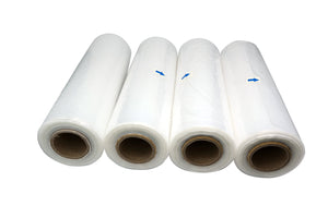 Tripact 11" x 19" LDPE Clear Plastic Flat Open Poly Bag Roll 1.25 mil - 4 Roll (460pcs) 01