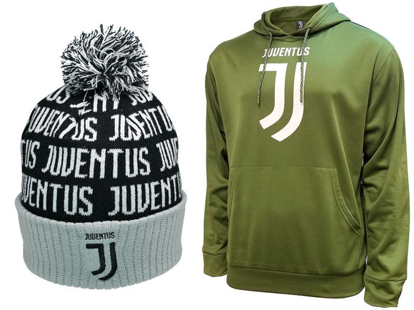 Icon Sports Juventus Soccer Hoodie and Beanie combo 62-3