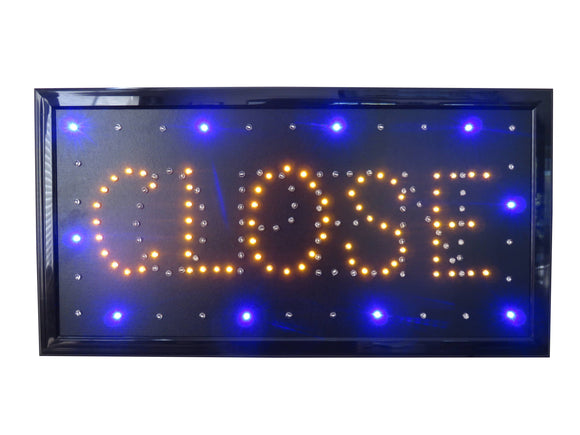 19x10 LED Neon Sign Lighting by Tripact Inc - 2 Swtiches: Power & Animation for Business Identification - Close
